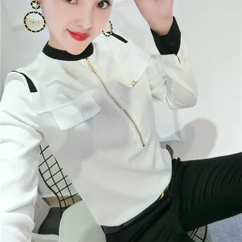 2020 Long Sleeve Stand Collar White Cotton Shirts Women Office Work OL White Cotton Blouses Tops Lady Office Long Sleeve Tops
2020 Long Sleeve Stand Collar White Cotton Shirts Women Office Work OL White Cotton Blouses Tops Lady Office Long Sleeve Tops