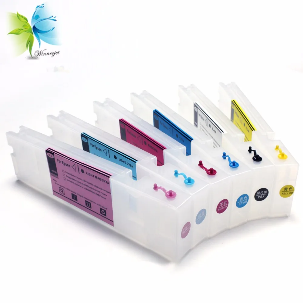 Winnerjet T6941-T6945 printer ink cartridge for Epson SureColor T3270 T5270 T7270 refillable cartridges
Winnerjet T6941-T6945 printer ink cartridge for Epson SureColor T3270 T5270 T7270 refillable cartridges