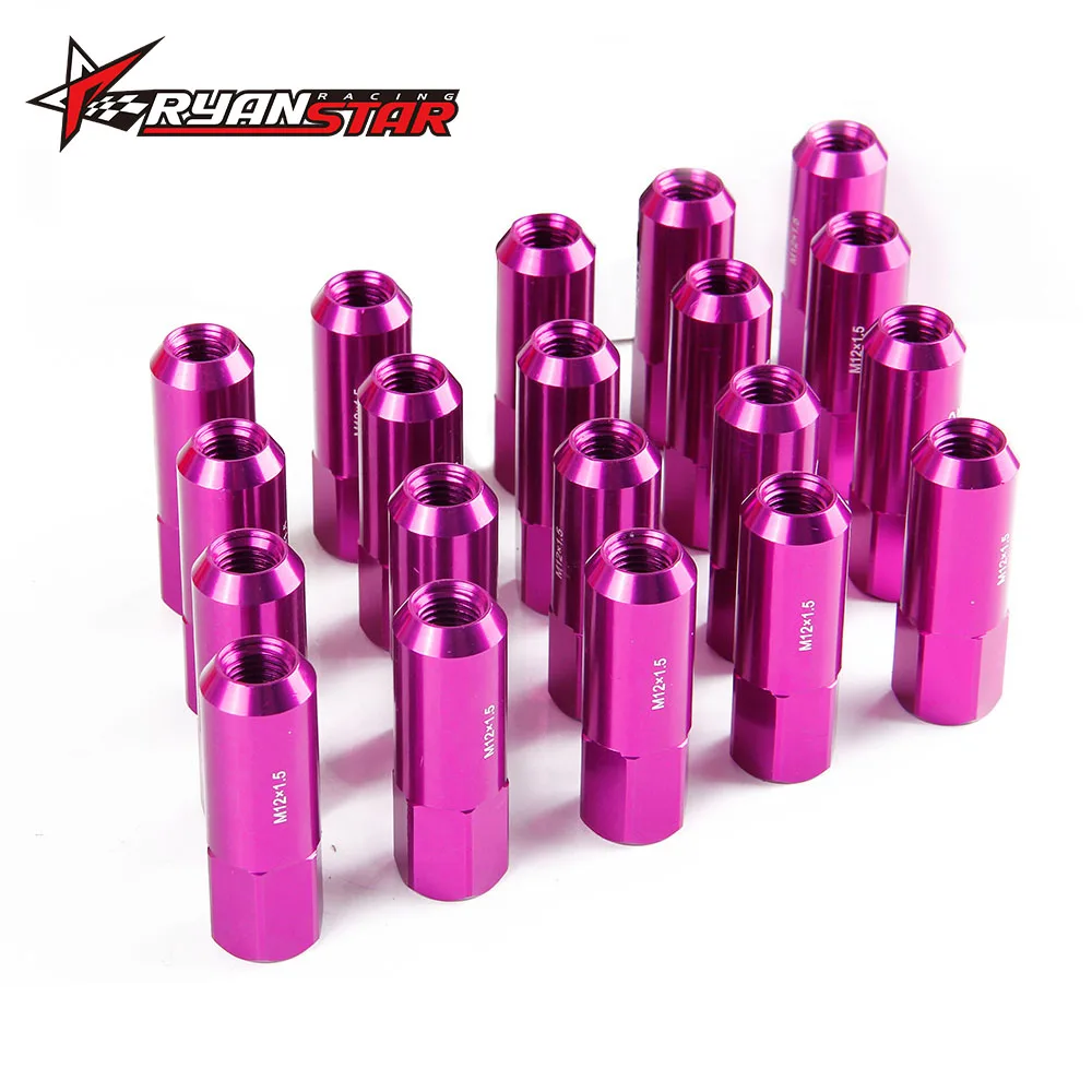 Новый продукт высокого Количество Length60MM P12x1.5 P12x1.25 20 штук колеса гайки |