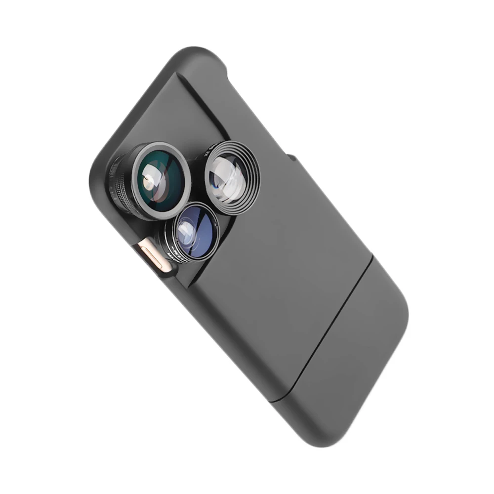 ET 4 in 1 Phone Lens Case for iPhone X 7 8 6 Plus Multifunction Rotary Phone Camera Lens Case with Wide Angle Macro Fisheye Lens
ET 4 in 1 Phone Lens Case for iPhone X 7 8 6 Plus Multifunction Rotary Phone Camera Lens Case with Wide Angle Macro Fisheye Lens