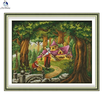 JoySunday cross stitch kits needlework The fairy tale hut Forest Houses 14CT 11CT cotton painting gift art factory wholesale
JoySunday cross stitch kits needlework The fairy tale hut Forest Houses 14CT 11CT cotton painting gift art factory wholesale