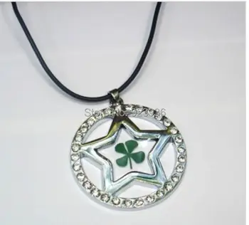 Free Shipping $48 50pcs charming green four leaf clover lucky five star style white stone pendant
Free Shipping $48 50pcs charming green four leaf clover lucky five star style white stone pendant