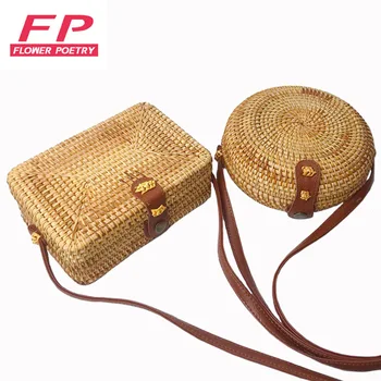 New Round Straw Bags Women Summer Rattan Bag Handmade Woven Beach Cross Body Bag Circle Bohemia Handbag Bali Box Dropshipping 
New Round Straw Bags Women Summer Rattan Bag Handmade Woven Beach Cross Body Bag Circle Bohemia Handbag Bali Box Dropshipping