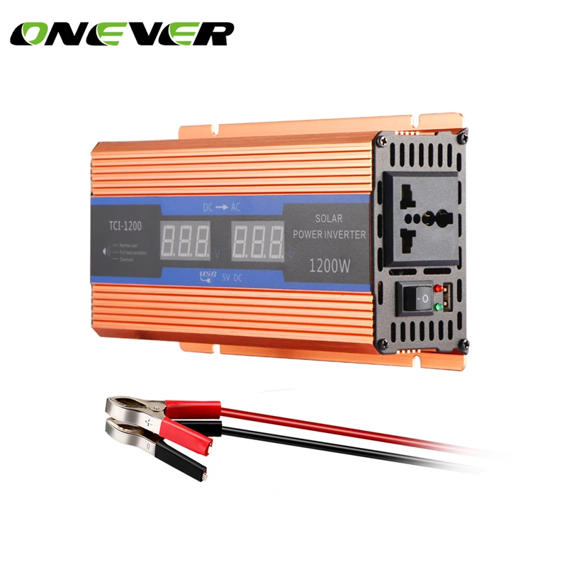 700W Pure Sine Wave Car Power Inverter 1200W Peak Power DC 12V to AC220V LCD Display USB charger
700W Pure Sine Wave Car Power Inverter 1200W Peak Power DC 12V to AC220V LCD Display USB charger