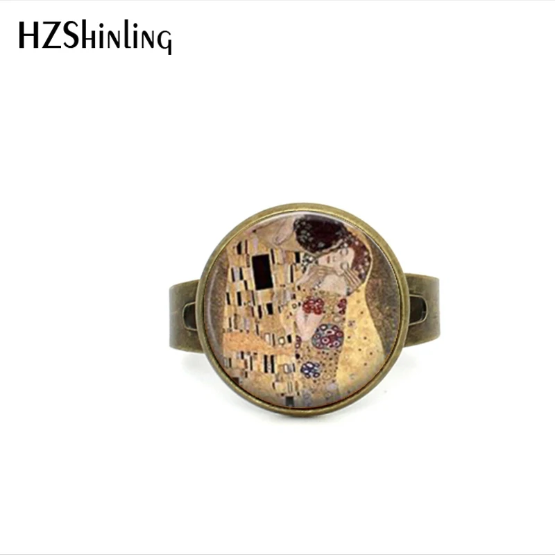 2017 New Style The Kiss Klimt Cameo Glass Art Picture Ring Photo Handcrafted Jewelry Adjustable Rings Gifts For Girls
2017 New Style The Kiss Klimt Cameo Glass Art Picture Ring Photo Handcrafted Jewelry Adjustable Rings Gifts For Girls