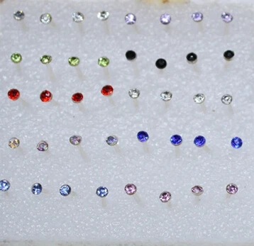 2MM Radomly Send Wholesale 18Pairs Set Fashion Multicolor Round Sparking Crystal Anti allergic Stud Earrings E2620
2MM Radomly Send Wholesale 18Pairs Set Fashion Multicolor Round Sparking Crystal Anti allergic Stud Earrings E2620