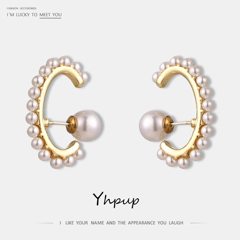 Yhpup New S925 Romantic Sweet Full Imitation Pearls Charm Stud Earrings Personalized Women Party Wedding Gift Elegant Jewelry
Yhpup New S925 Romantic Sweet Full Imitation Pearls Charm Stud Earrings Personalized Women Party Wedding Gift Elegant Jewelry