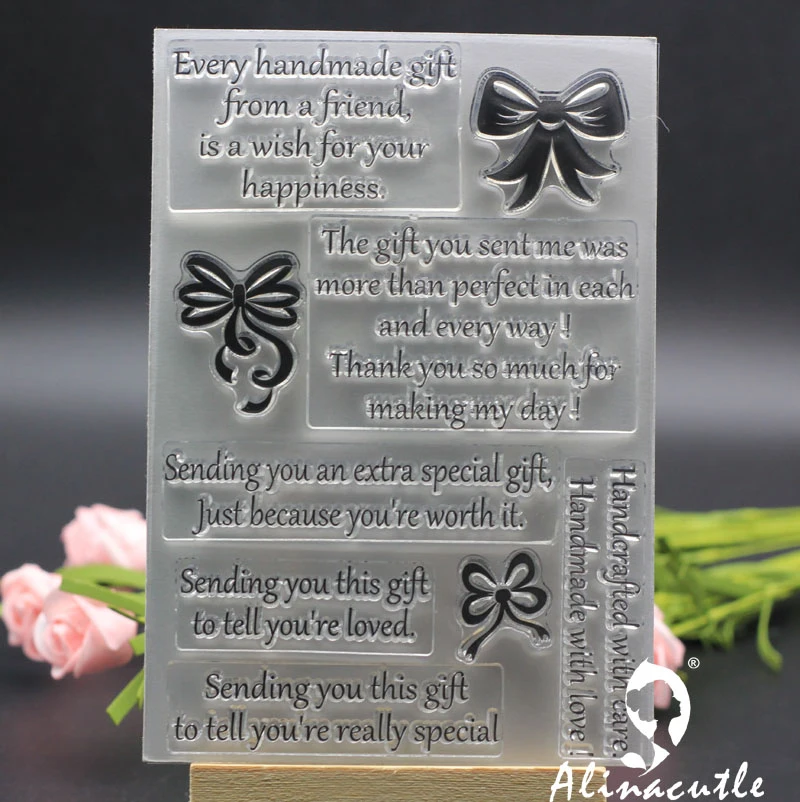 CLEAR STAMPS everyday wished bow gift Scrapbooking Card paper craft silicon rubber roller transparent clear stamp Alinacraft
CLEAR STAMPS everyday wished bow gift Scrapbooking Card paper craft silicon rubber roller transparent clear stamp Alinacraft