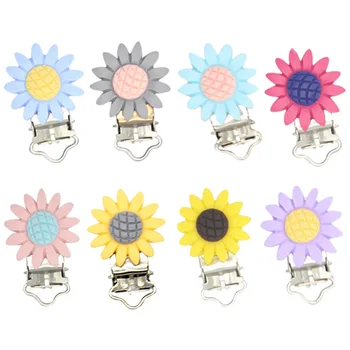 Children Infant Baby Pacifier Suspender Clips Holder Flower Soother Dummy Nipple 2019