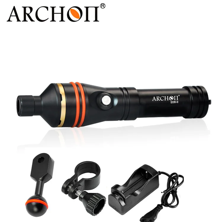 Archon CREE LED Diving Flashlight Snoot Underwater Video Torch Light 18650 Rechargeable Battery Equipment D11VII/W17VII
Archon CREE LED Diving Flashlight Snoot Underwater Video Torch Light 18650 Rechargeable Battery Equipment D11VII/W17VII