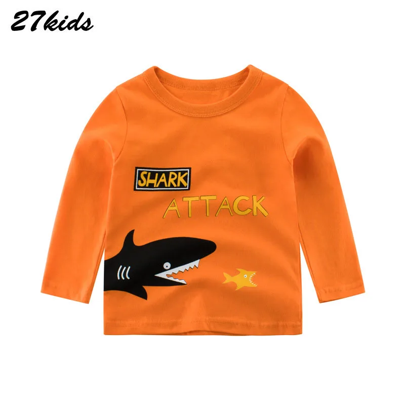 27Kids 2-9 Years Cartoon Children Shark Print T Shirt Boys Summer Children's Cotton Long Sleeve T-shirt Boy Shirts Kids Tops
27Kids 2-9 Years Cartoon Children Shark Print T Shirt Boys Summer Children's Cotton Long Sleeve T-shirt Boy Shirts Kids Tops