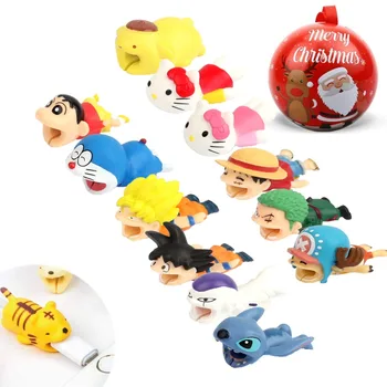 Anime Cable Bite Animal Cable Protector Cartoon protege cable Stitch One point Monkey Z.D Dragon Chopper Ball Goku Frieza Toy
Anime Cable Bite Animal Cable Protector Cartoon protege cable Stitch One point Monkey Z.D Dragon Chopper Ball Goku Frieza Toy