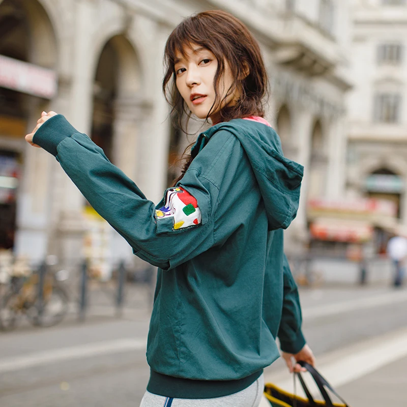 INMAN 2019 New Arrival Solid Color Applique Drawstring Hoodies Basic Zipper Jackets
INMAN 2019 New Arrival Solid Color Applique Drawstring Hoodies Basic Zipper Jackets