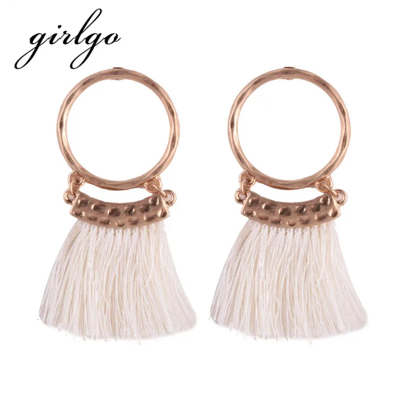 Girlgo Hot Sale Round Sector Tassel Earrings Women Gift New Trendy Statement Drop Dangle Earrings Fashion Wedding Charm Jewelry
Girlgo Hot Sale Round Sector Tassel Earrings Women Gift New Trendy Statement Drop Dangle Earrings Fashion Wedding Charm Jewelry