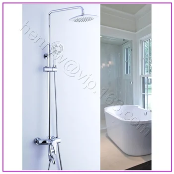 L15166 - Luxury Chrome Rainfall Overhead Shower Brass Shower Rod
L15166 - Luxury Chrome Rainfall Overhead Shower Brass Shower Rod