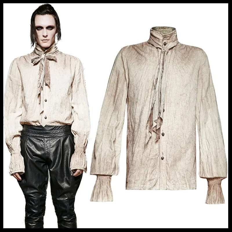 PUNK RAVE Men Steampunk Retro Casual Blouse Fashion Do Old Men Long Sleeve Shirt Stage Perform Gothic Shirt
PUNK RAVE Men Steampunk Retro Casual Blouse Fashion Do Old Men Long Sleeve Shirt Stage Perform Gothic Shirt