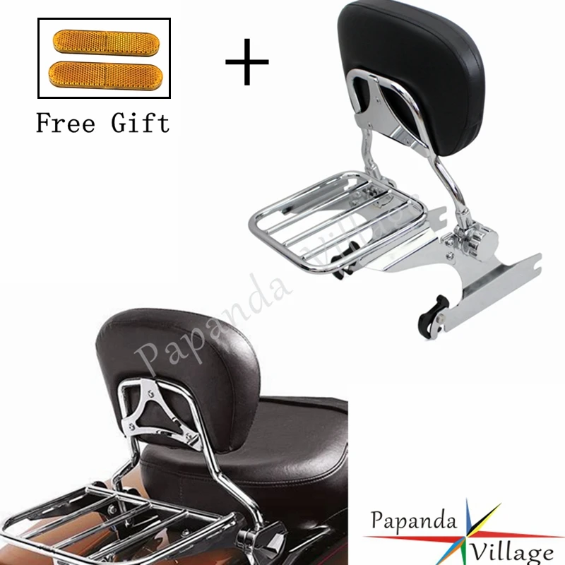 Papanda Motorcycle Chrome Backrest Sissy Bar Adjustable Luggage Rack for Harley Softail 2000-later
Papanda Motorcycle Chrome Backrest Sissy Bar Adjustable Luggage Rack for Harley Softail 2000-later