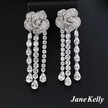 2016 better New FASHION Clear Water Drop Rose Design Cubic Zirconia Long Dangle Tassel Earrings for Women JP25
2016 better New FASHION Clear Water Drop Rose Design Cubic Zirconia Long Dangle Tassel Earrings for Women JP25