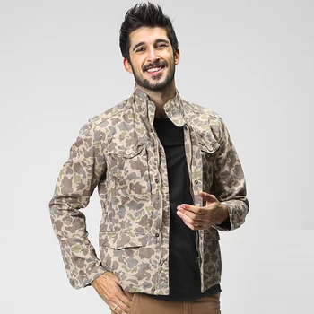 Spring Autumn Casual Mens Full Sleeve Camouflage Mandarin Collar Jacket Coat , Male Man 100% Cotton 3XL Military Jackets Coats
Spring Autumn Casual Mens Full Sleeve Camouflage Mandarin Collar Jacket Coat , Male Man 100% Cotton 3XL Military Jackets Coats