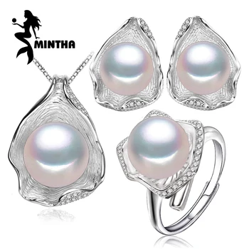 MINTHA 925 Sterling Silver Earrings natural Pearl Jewelry Sets For women bohemian Shell Design Stud Earrings Party Rings
MINTHA 925 Sterling Silver Earrings natural Pearl Jewelry Sets For women bohemian Shell Design Stud Earrings Party Rings