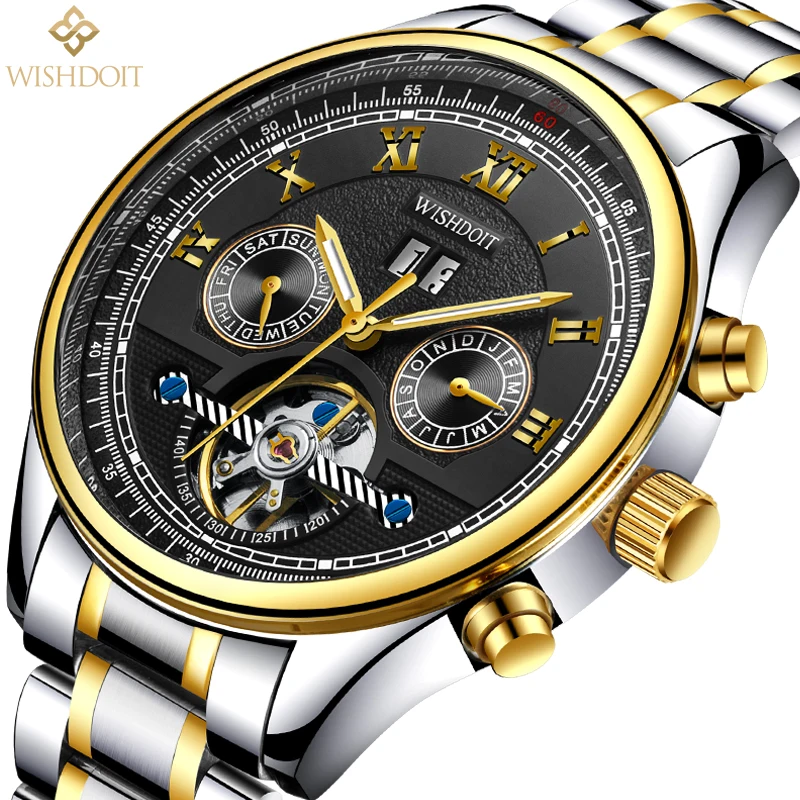 WISHDOIT Men Watches Top Brand Luxury Automatic Mechanical Watch Men Business Waterproof Sport Watches Reloj Homme Hodinky
WISHDOIT Men Watches Top Brand Luxury Automatic Mechanical Watch Men Business Waterproof Sport Watches Reloj Homme Hodinky