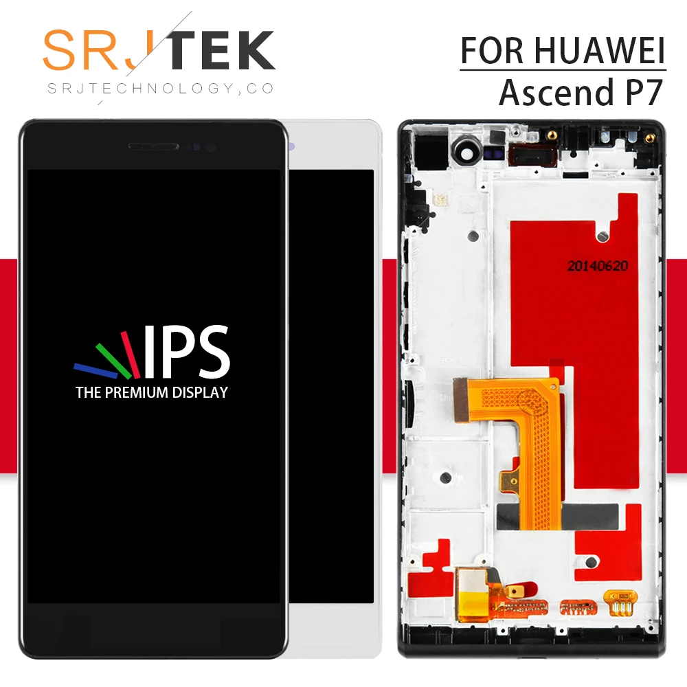 Srjtek 5.0" For Huawei Ascend P7 LCD Display Touch Screen Digitizer Sensor Glass Assembly 1920*1080 For Huawei P7 With Frame
Srjtek 5.0" For Huawei Ascend P7 LCD Display Touch Screen Digitizer Sensor Glass Assembly 1920*1080 For Huawei P7 With Frame