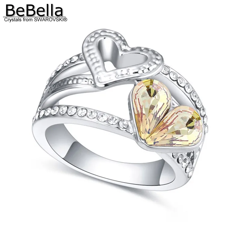 BeBella double heart crystal finger ring for women made with Austrian Crystals from Swarovski in 4 colors 2018 fashion rings
BeBella double heart crystal finger ring for women made with Austrian Crystals from Swarovski in 4 colors 2018 fashion rings