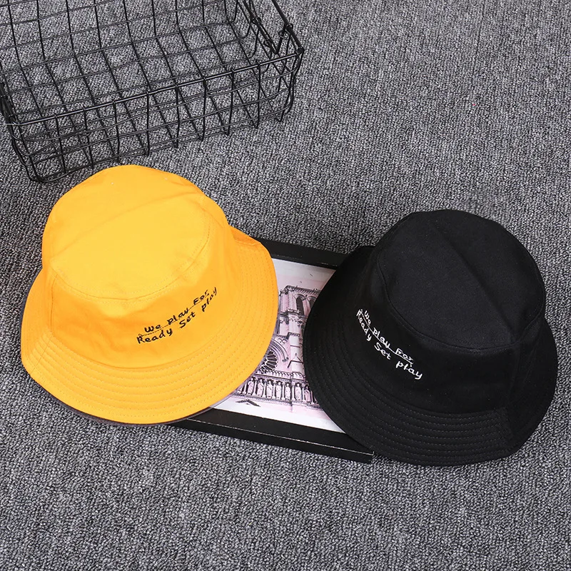 Unisex Casual Hat We Play For Ready Set Play Embroidery Panama Hats For Couple Lovers Cotton Letter Saying Bucket Hat YY168
Unisex Casual Hat We Play For Ready Set Play Embroidery Panama Hats For Couple Lovers Cotton Letter Saying Bucket Hat YY168