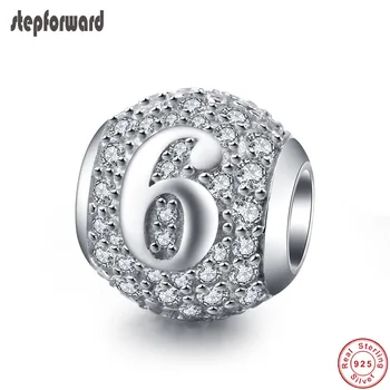 New Design Arabic Numerals Series Top Quality 925 Genuine Silver "6" Six Round Simple Charm Fit Bracelet and Necklace
New Design Arabic Numerals Series Top Quality 925 Genuine Silver "6" Six Round Simple Charm Fit Bracelet and Necklace