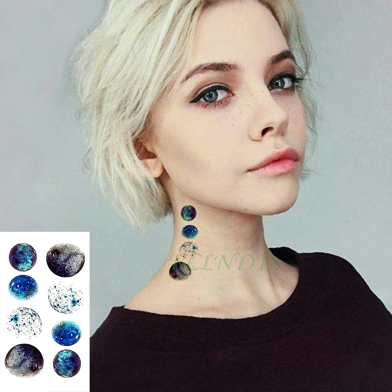 Waterproof Temporary Tattoo Sticker blue planet universe tatto flash tatoo fake tattoos for kids men women
Waterproof Temporary Tattoo Sticker blue planet universe tatto flash tatoo fake tattoos for kids men women