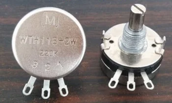 Original Taiwan WTH118 2W 220K single-turn potentiometer 2-watt high life potentiometer switch
Original Taiwan WTH118 2W 220K single-turn potentiometer 2-watt high life potentiometer switch