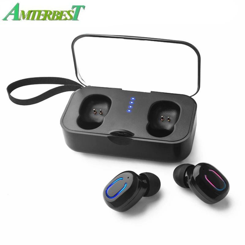 AMTERBEST TWS Mini Wireless Bluetooth 5.0 Earphones Stereo EarbudS Headset Headphones with Charging Case Mic for IOS Android
AMTERBEST TWS Mini Wireless Bluetooth 5.0 Earphones Stereo EarbudS Headset Headphones with Charging Case Mic for IOS Android