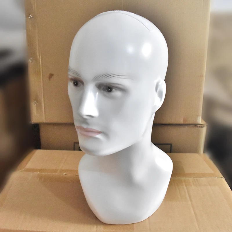Стекловолокно Мужская голова манекен для парика Maquiagem кукла шляпы очки парик VR