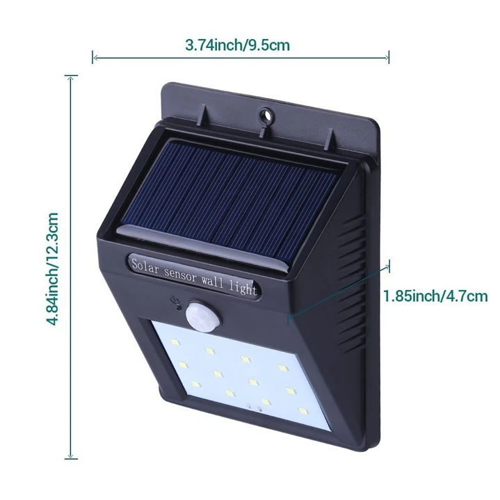 2Pcs Led Solar Light Waterproof Solar 12 LED Light Motion Sensor Wall Lamp Auto ON/OFF for Outdoor Garden Yard Roof Lawn lamps 2Pcs Led Solar Light Waterproof Solar 12 LED Light Motion Sensor Wall Lamp Auto ON/OFF for Outdoor Garden Yard Roof Lawn lamps
