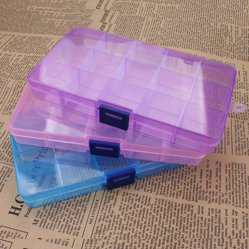 1pcs 10/15 Plastic Storage Boxes Slots Adjustable Packaging Transparent Tool Case Craft Organizer Box Jewelry Accessories
1pcs 10/15 Plastic Storage Boxes Slots Adjustable Packaging Transparent Tool Case Craft Organizer Box Jewelry Accessories