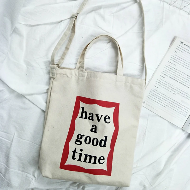 Fashion Women Letters Printing Canvas Bags Handbags 2019 New Arrival Female Students School Bags Casual Shoulder Bags
Fashion Women Letters Printing Canvas Bags Handbags 2019 New Arrival Female Students School Bags Casual Shoulder Bags
