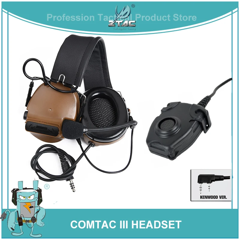 Z Tactical Peltor Airsoft Aviation Comtac III Headset Canceling Noise Shooting Headphones With Softair Midland PTT Z051
Z Tactical Peltor Airsoft Aviation Comtac III Headset Canceling Noise Shooting Headphones With Softair Midland PTT Z051