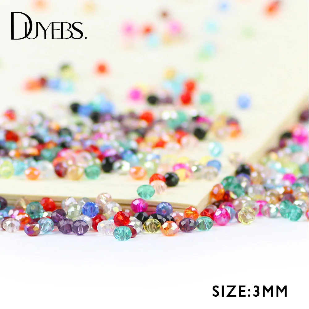DUYEBS Flat Round Austrian Crystal 3mm 200pcs Faceted glass Ball Loose Beads Bangle Necklace For Jewelry Making DIY Accessories
DUYEBS Flat Round Austrian Crystal 3mm 200pcs Faceted glass Ball Loose Beads Bangle Necklace For Jewelry Making DIY Accessories