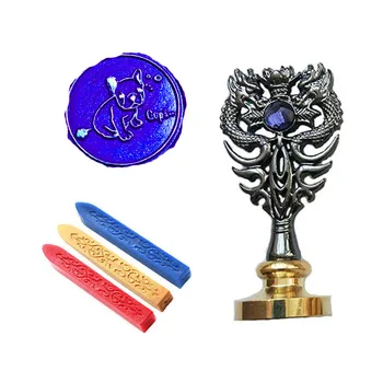 Custom Wax Seal Stamp Kit Dog picture Metal Dragon Handle Gift Wine Package Wedding Invitations Card Envelope Seal Stamp
Custom Wax Seal Stamp Kit Dog picture Metal Dragon Handle Gift Wine Package Wedding Invitations Card Envelope Seal Stamp