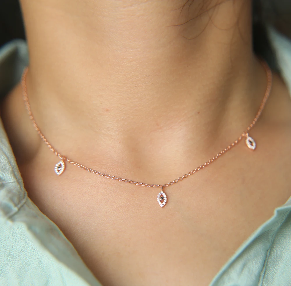 three colors lovely cz evil eye charm necklace 100% 925 sterling silver choker elegant women gift fashion jewelry chocker
three colors lovely cz evil eye charm necklace 100% 925 sterling silver choker elegant women gift fashion jewelry chocker