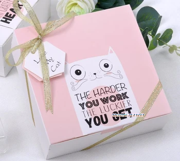 Cute Pink cat Packing box, Candy Macaroon bpxes Cookie Packing Food Packing Box 100pcs/lot
Cute Pink cat Packing box, Candy Macaroon bpxes Cookie Packing Food Packing Box 100pcs/lot