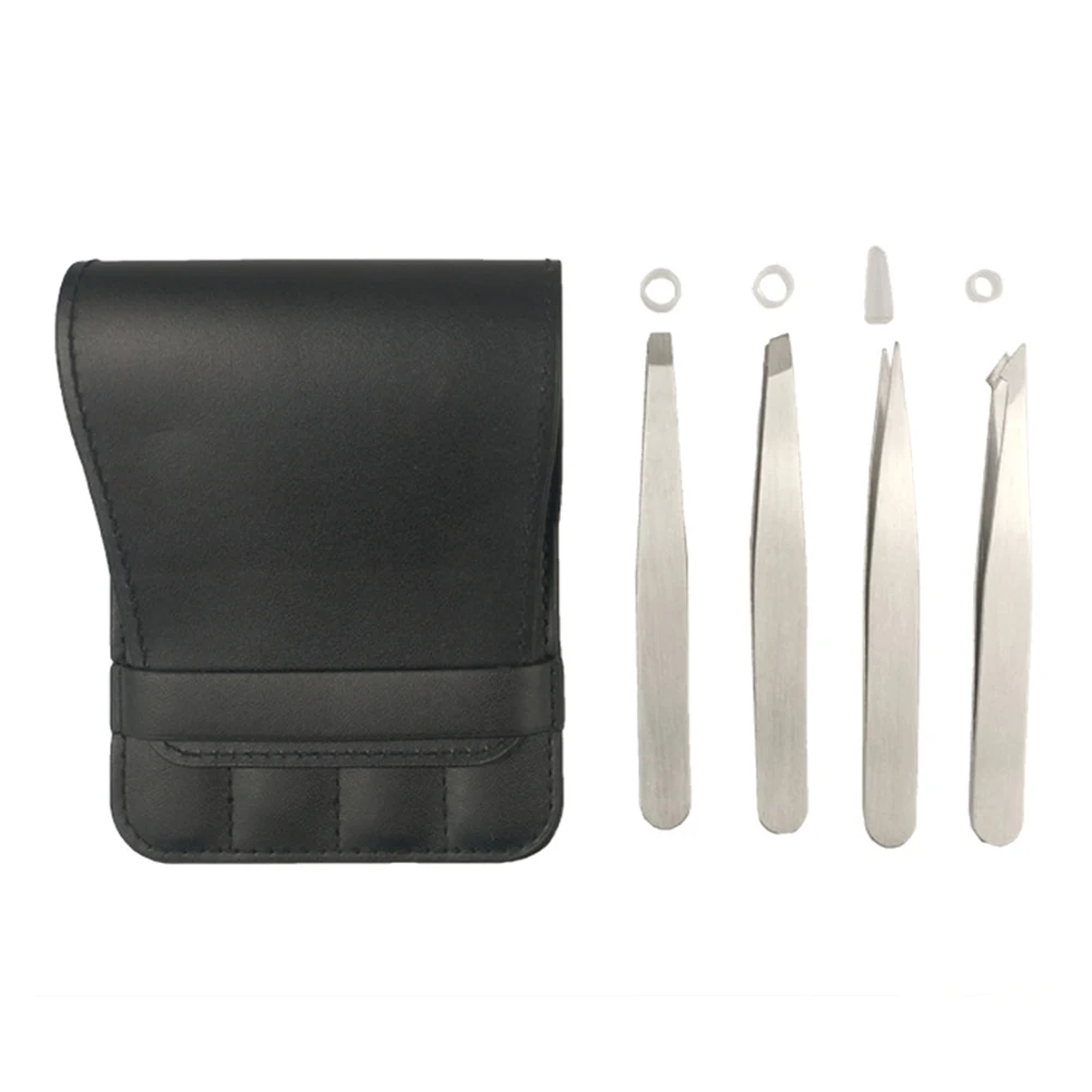 4 Pcs Makeup Tool Eyebrow Removal Ingrown Hair Clip Thicken Professional Tweezer Set Portable Practical Sanding Stainless Steel
4 Pcs Makeup Tool Eyebrow Removal Ingrown Hair Clip Thicken Professional Tweezer Set Portable Practical Sanding Stainless Steel