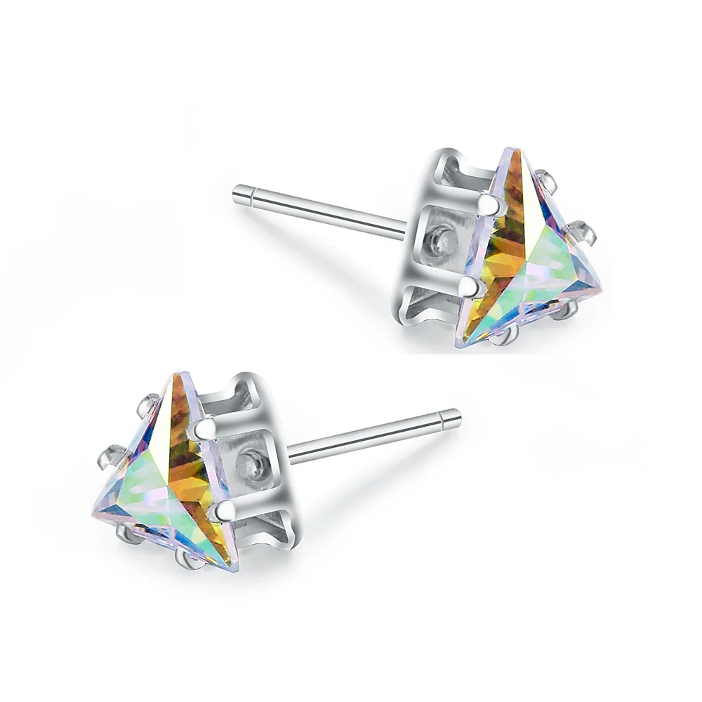 3Pairs/Lot 6MM Stud Earrings For Women Safety Pin Black Color Triangle Zircon Earrings Fashion Stone Earrings For Party Gift
3Pairs/Lot 6MM Stud Earrings For Women Safety Pin Black Color Triangle Zircon Earrings Fashion Stone Earrings For Party Gift