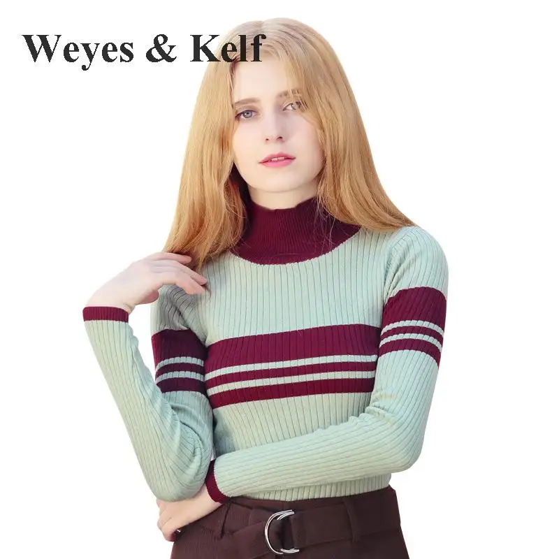 Фото Weyes и кепф зимняя одежда с длинным рукавом свитер Для женщин S трикотаж 2017