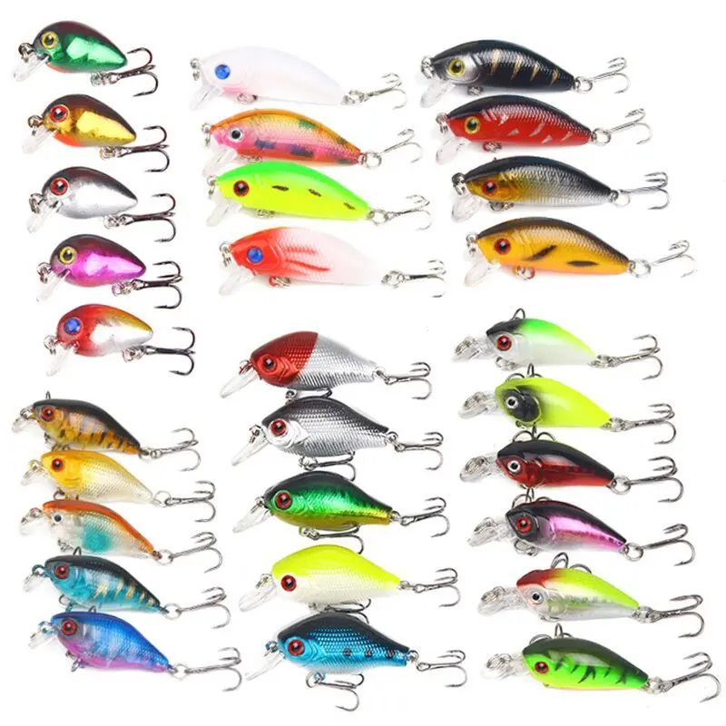 29pcs Mixed Fishing Lures Minnow Crankbaits Bass Baits high carbon steel treble hook Wobblers Set Lifelike Fake Fishing bait
29pcs Mixed Fishing Lures Minnow Crankbaits Bass Baits high carbon steel treble hook Wobblers Set Lifelike Fake Fishing bait