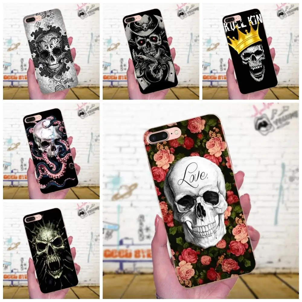 Череп ворона цветок Пиратская любовь одеяло для Huawei P7 Honor 4C 5A 5C 5X 6 6C 6A 6X 7 7X 8 9 V8 V10 Y3II