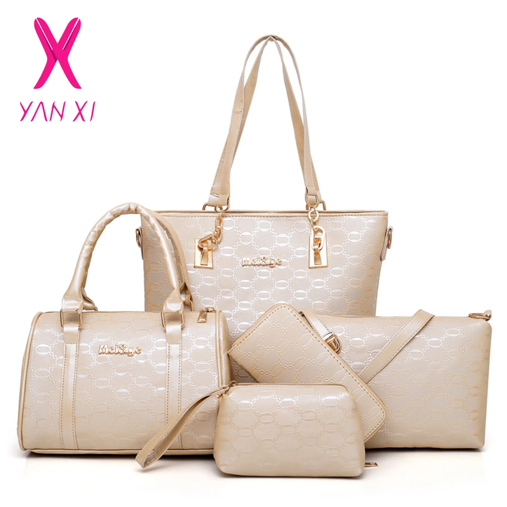 YANXI 2019 Brand Luxury Lady Handbag 5 Pcs/set Composite Bags Set Women Shoulder Crossbody Bag Female Purse Clutch Wallet
YANXI 2019 Brand Luxury Lady Handbag 5 Pcs/set Composite Bags Set Women Shoulder Crossbody Bag Female Purse Clutch Wallet