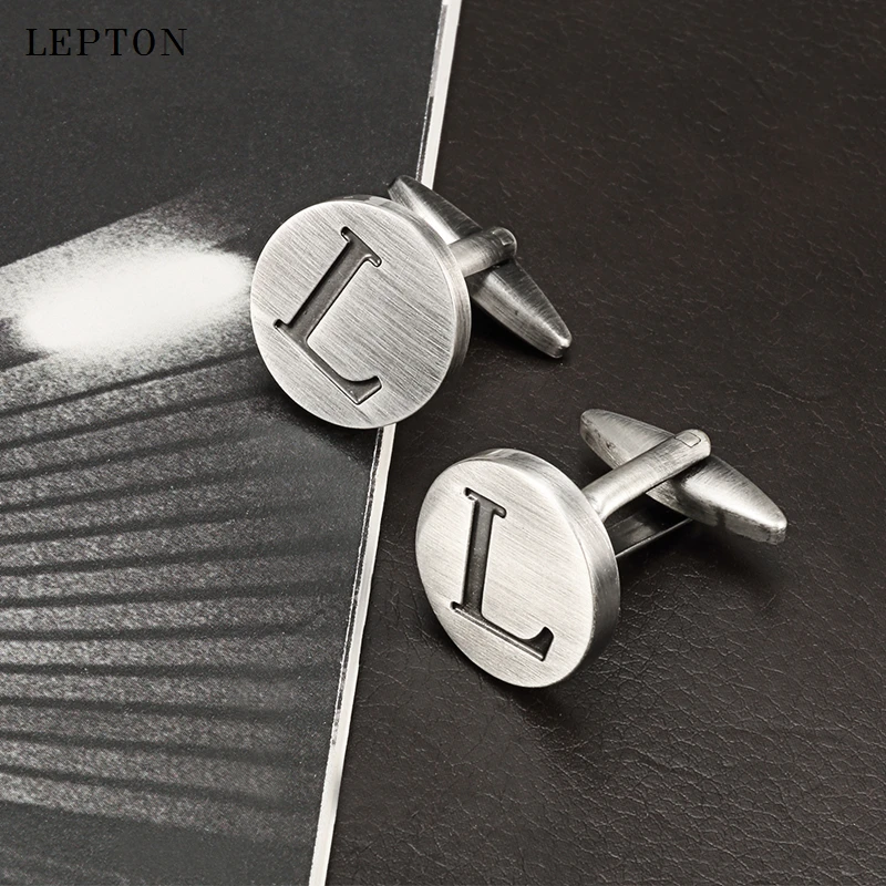 Hot Sale Letters L of an alphabet Cufflinks For Mens Antique Silver plated Round Letters L cuff links Men shirt cuffs Cufflinks
Hot Sale Letters L of an alphabet Cufflinks For Mens Antique Silver plated Round Letters L cuff links Men shirt cuffs Cufflinks