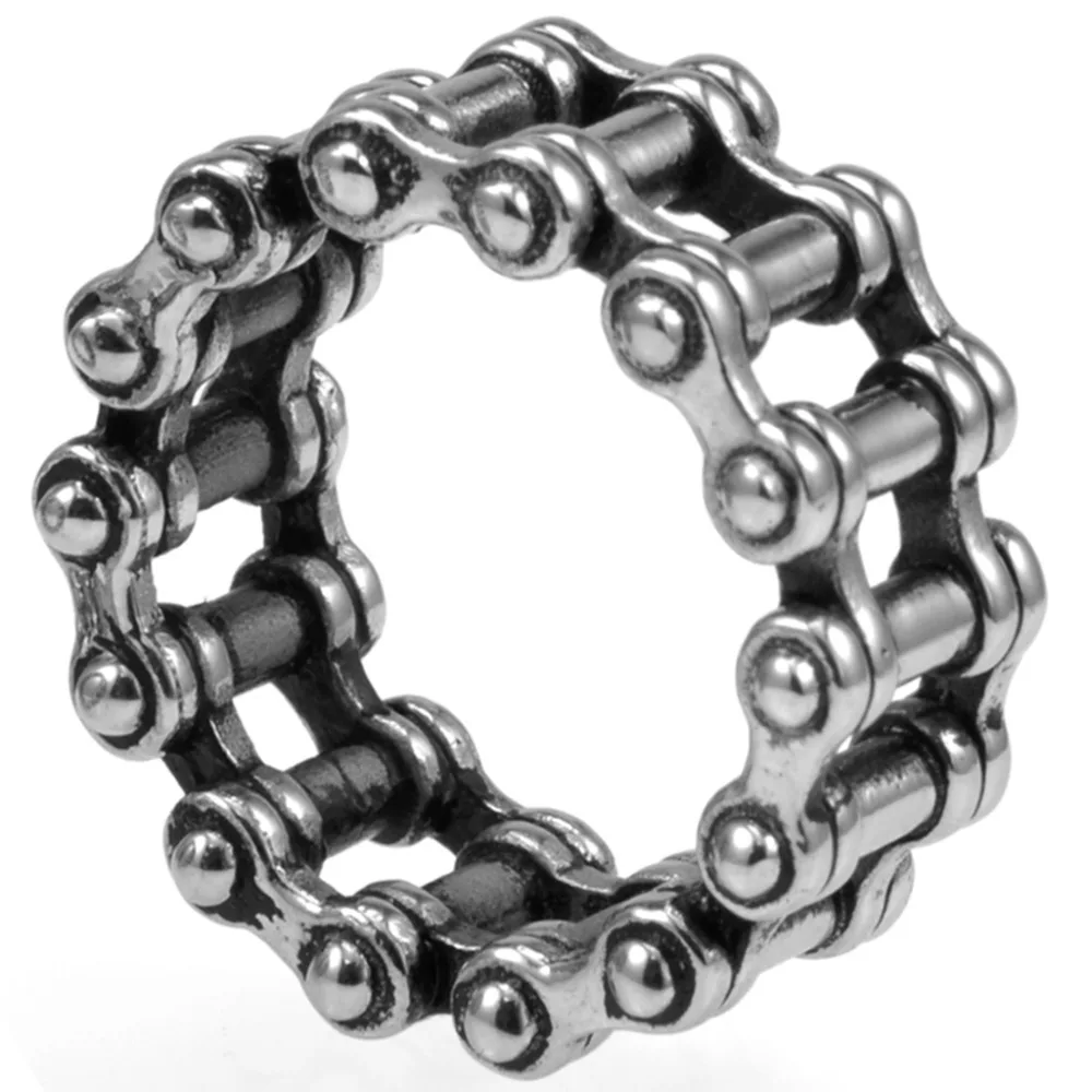 Size 7-15 Stainless Steel Biker Ring Chain Linked Punk Motor Cycle Rider Jewelry Cocktail Graduation Extreme Sports Fashion
Size 7-15 Stainless Steel Biker Ring Chain Linked Punk Motor Cycle Rider Jewelry Cocktail Graduation Extreme Sports Fashion