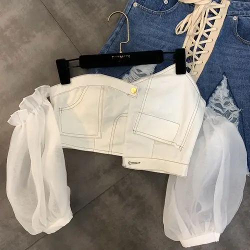 2019 Summer New Sexy Off Shoulder Bubble Sleeve T-shirt Tees Short Leakage Cord Shirt T Shirts Girl Lady Short Tops Vestido Top
2019 Summer New Sexy Off Shoulder Bubble Sleeve T-shirt Tees Short Leakage Cord Shirt T Shirts Girl Lady Short Tops Vestido Top
